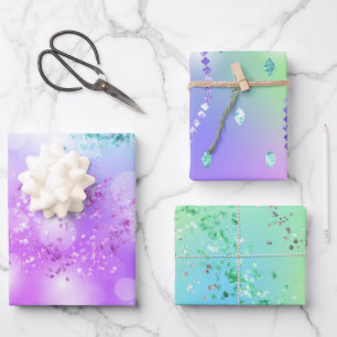 Feuille De Papier Cadeau Princesse Parties scintillant