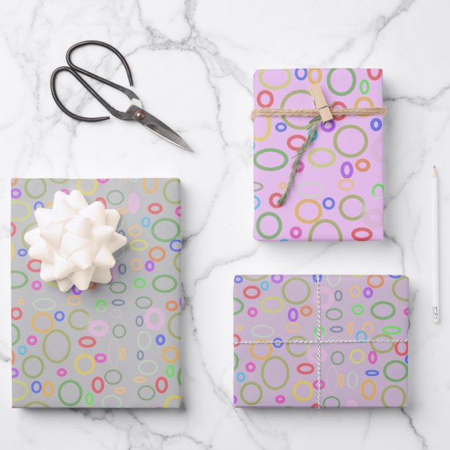 Feuille De Papier Cadeau problème bulle plaisir (Recto)