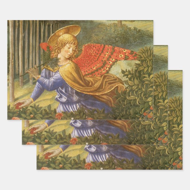 Feuille De Papier Cadeau Procession of the Magi Angel by Benozzo Gozzoli (Lot)