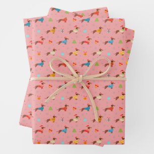 Feuille De Papier Cadeau Pullovers Tricotés pour Chien de Noël en Hiver 