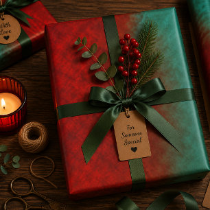 Feuille De Papier Cadeau Racines de Flamme