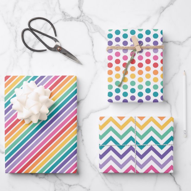 Feuille De Papier Cadeau Rainbows Pour Vous (Recto)