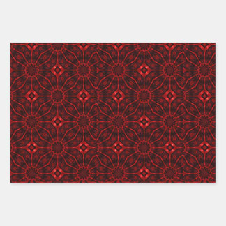 Feuille De Papier Cadeau Red Abstract 