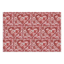 Red Lace Motif Valentine's
