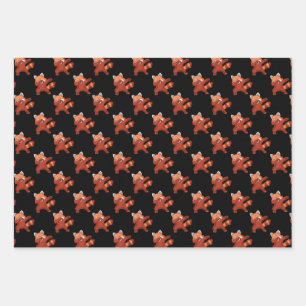 Feuille De Papier Cadeau Red Panda Dabbing