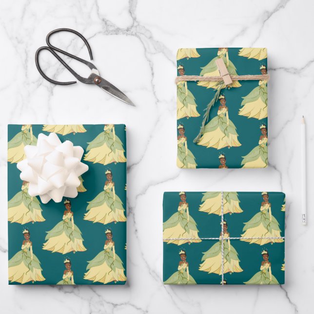 Feuille De Papier Cadeau Regal Radiance Princess Tiana (Recto)