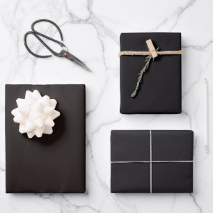 Feuille De Papier Cadeau Réglisse Plain Nuit Raisin Noir Teintes 3