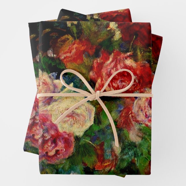 Feuille De Papier Cadeau Renoir - Rose (En situation)