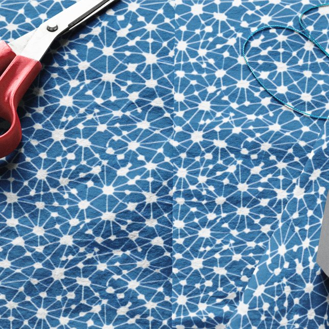 Feuille De Papier Cadeau Réseau neuronal Conception Abstraite Fractée (Créateur téléchargé)