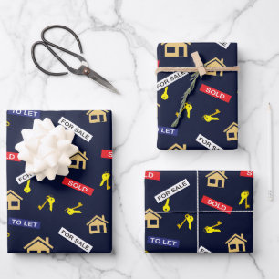Feuille De Papier Cadeau Retraite de l'agent immobilier Realtor