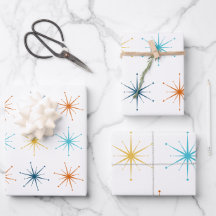 Retro Atomic Starburst Pattern Choose Your Colors