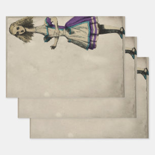 Feuille De Papier Cadeau Robe violette haute Alice au pays des merveilles