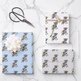 Feuille De Papier Cadeau Rocket Koala Bear