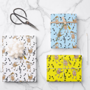 Feuille De Papier Cadeau Rocks de guitare