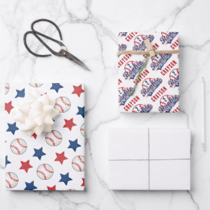 Feuille De Papier Cadeau Rookie de baseball de l'année 2e fête d'anniversai
