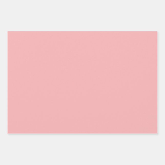 Feuille De Papier Cadeau Rose pastel solide   (Devant)