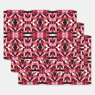 Feuille De Papier Cadeau Rouge Power Perspective Couleur Dégradé Art Rempli