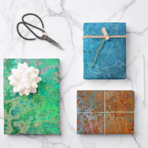 Feuille De Papier Cadeau Rouille industrielle Steampunk