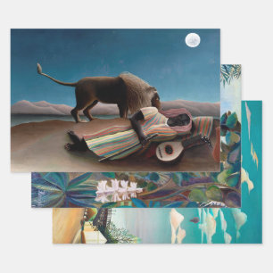 Feuille De Papier Cadeau Rousseau