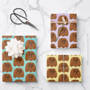Feuille De Papier Cadeau Ruby Cavalier King Charles Spaniel 