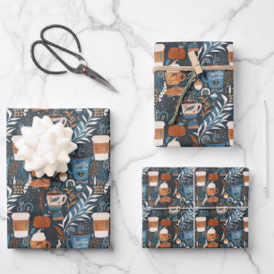 Feuille De Papier Cadeau Russe Boho Latte Fall