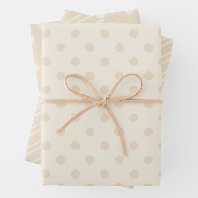 Feuille De Papier Cadeau Rustic Country Chic Cream Patterns  (Rustic Country Chic Cream Patterns Wrapping Paper Sheets)