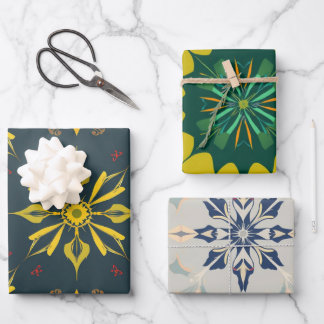 Feuille De Papier Cadeau Rustique Anglais Folk Plaid Envelopper Cadeau