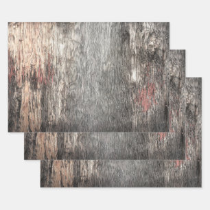 Feuille De Papier Cadeau Rustique Pays Gris Beige Texture Bois Grain