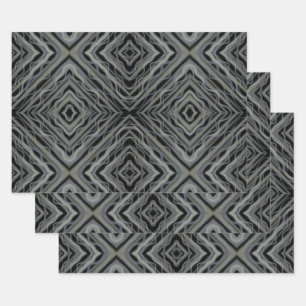 Feuille De Papier Cadeau Rythme pulsif Art Abstrait moderne Illustration