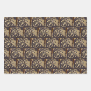 Feuille De Papier Cadeau Saint Georges et le Dragon Grand Martyr