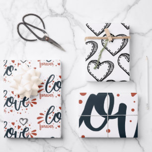 Feuille De Papier Cadeau Saint Valentin