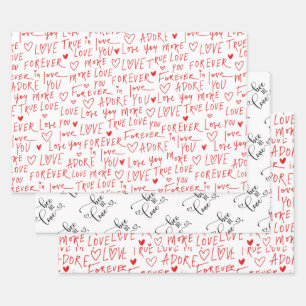 Feuille De Papier Cadeau Saint Valentin
