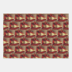Feuille De Papier Cadeau Sainte Brigitte de Kildare Flamme celtique Art sac