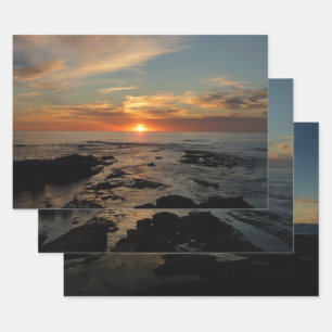 Feuille De Papier Cadeau San Diego Sunset II California Seascape