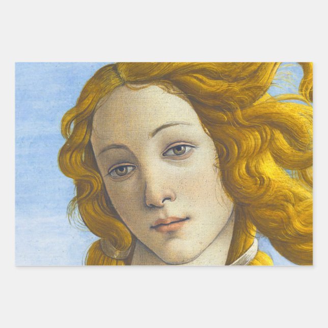 Feuille De Papier Cadeau Sandro Botticelli - Détail de la naissance de Vénu (Devant)