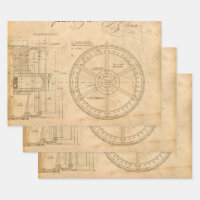 Schéma circulaire mécanique sur Tan