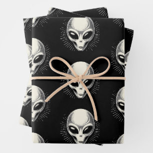 Feuille De Papier Cadeau Science-fiction extraterrestre Alien spatiale