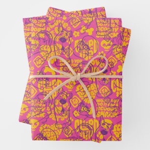 Feuille De Papier Cadeau Scooby-Doo Funky Flower Motif