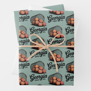 Feuille De Papier Cadeau Seau de gamme Green Georgia Golf Co 