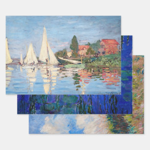 Feuille De Papier Cadeau Sélection de chefs-d'oeuvre Claude Monet