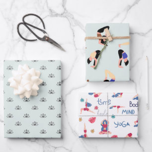 Feuille De Papier Cadeau Sérénité maintenant - Thème Yoga