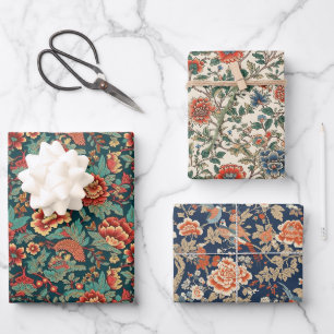 Feuille De Papier Cadeau Série Florale japonaise