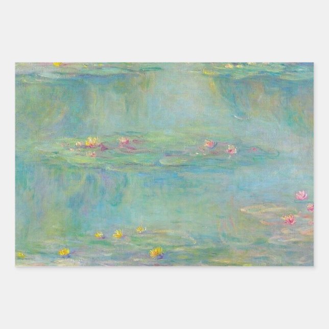 Feuille De Papier Cadeau Série Water Lilies par Claude Monet (Devant)