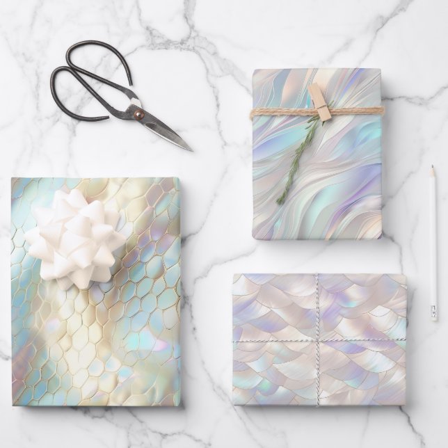 Feuille De Papier Cadeau Serpent à perle (Recto)