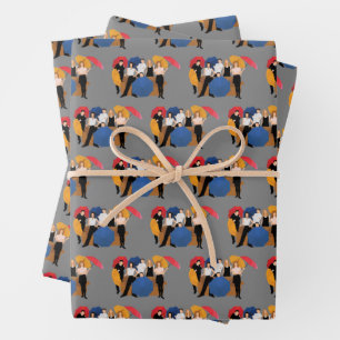 Feuille De Papier Cadeau Silhouette de personnage FRIENDS™