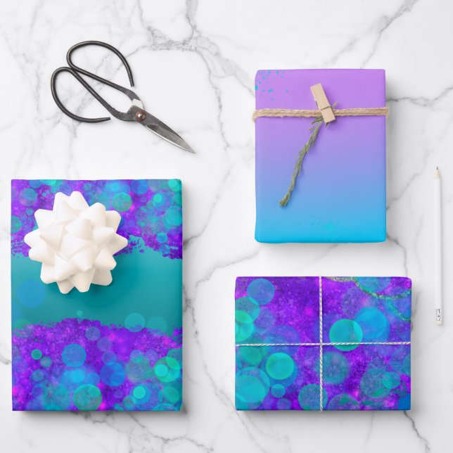 Feuille De Papier Cadeau Sirène (Recto)