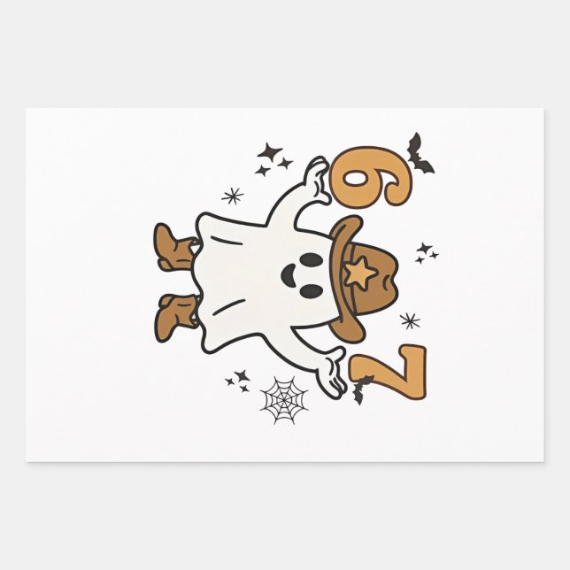Feuille De Papier Cadeau Six sept Éffrayant Halloween Sport 67 Mème Mason (Devant)