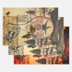 Feuille De Papier Cadeau Skull d'Halloween