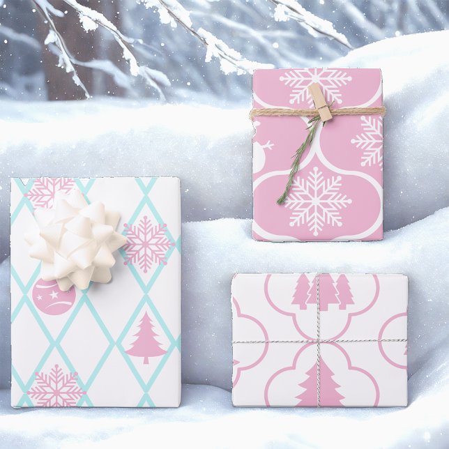 Feuille De Papier Cadeau Snowflakes et Snowbirds (Créateur téléchargé)