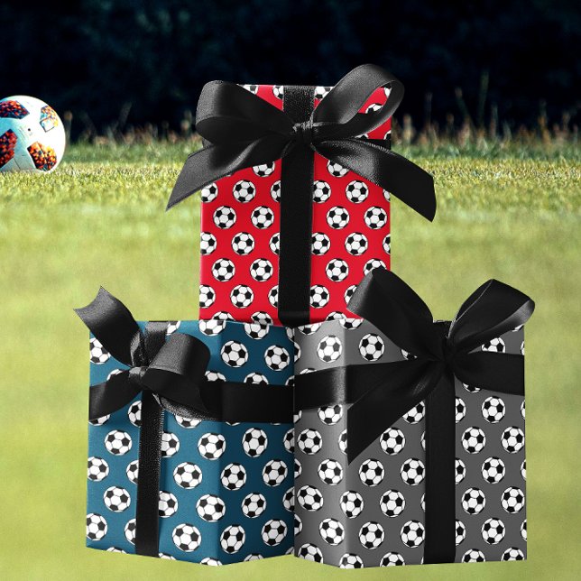 Feuille De Papier Cadeau Soccer Sports Party (Créateur téléchargé)